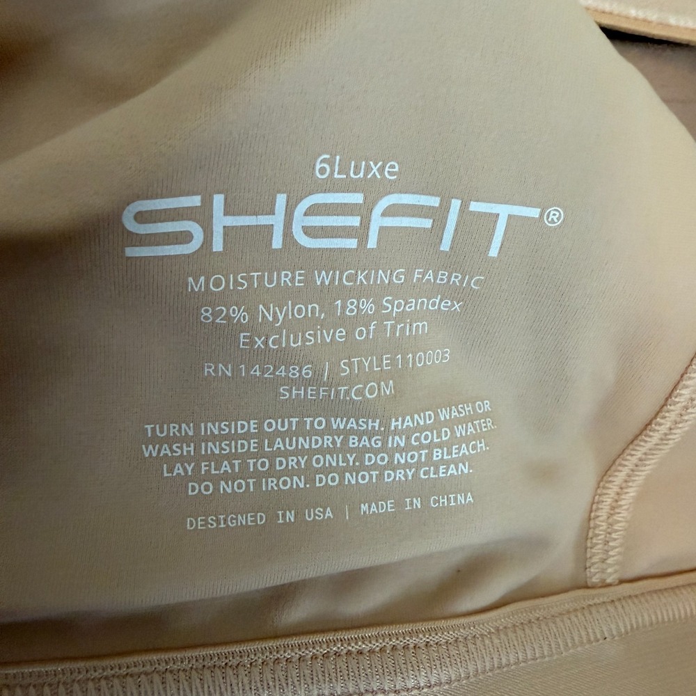 SHEFIT FLEX Sports Bra Sandstorm Size 6Luxe Supportive Activewear Medium Impact - Picture 6 of 7
